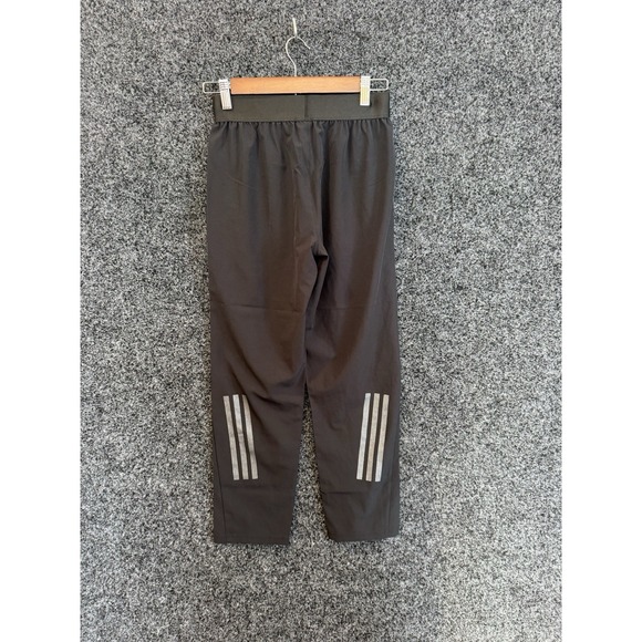 Adidas Boys Black  Sz M 10/12Climalite Athletic Training Pants Elastic Waist NEW - Picture 2 of 7